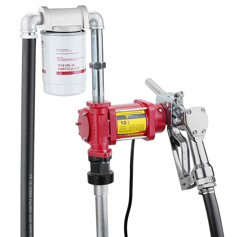 نوزل کے ساتھ 12 وی فیول پٹرول ٹرانسفر پمپ کٹ